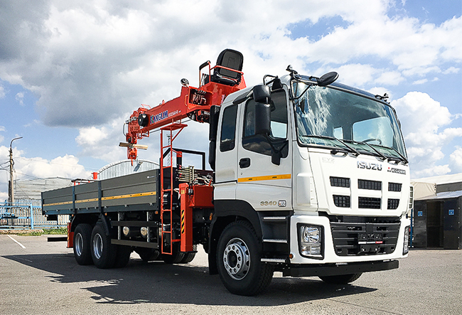 Представляем Вам новый автомобиль — Isuzu Giga с манипулятором Kanglim KS-1256 GII!
